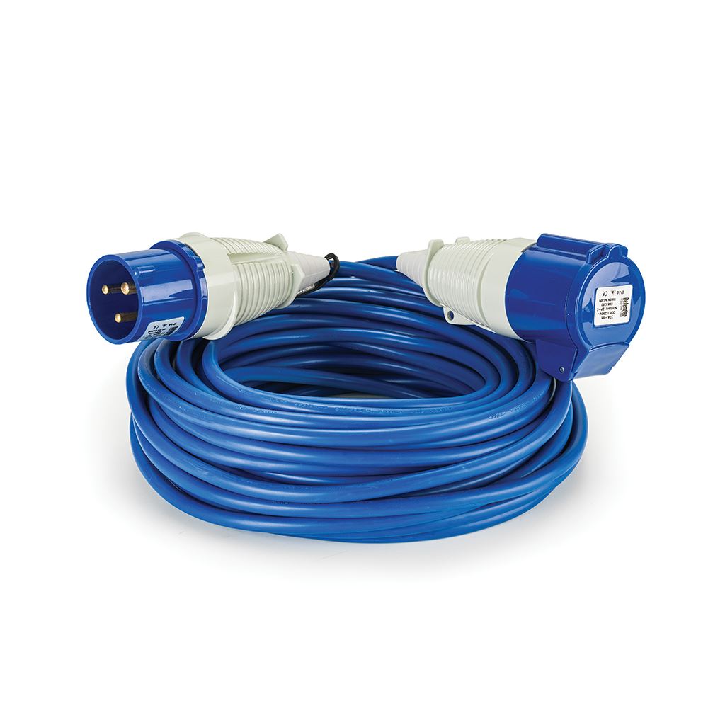 Defender Arctic Extension Lead Blue 2.5mm2 32A 25m - 230V