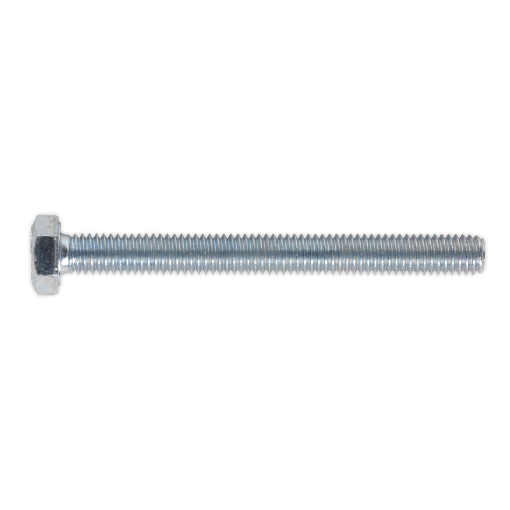 8.8 Zinc Plated HT Setscrew M6 x 60mm, DIN 933 - Pack of 50