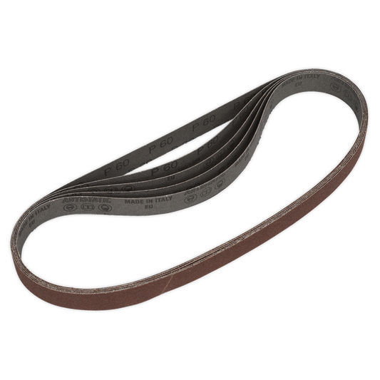 25 x 762mm Sanding Belt 60Grit - Pack of 5