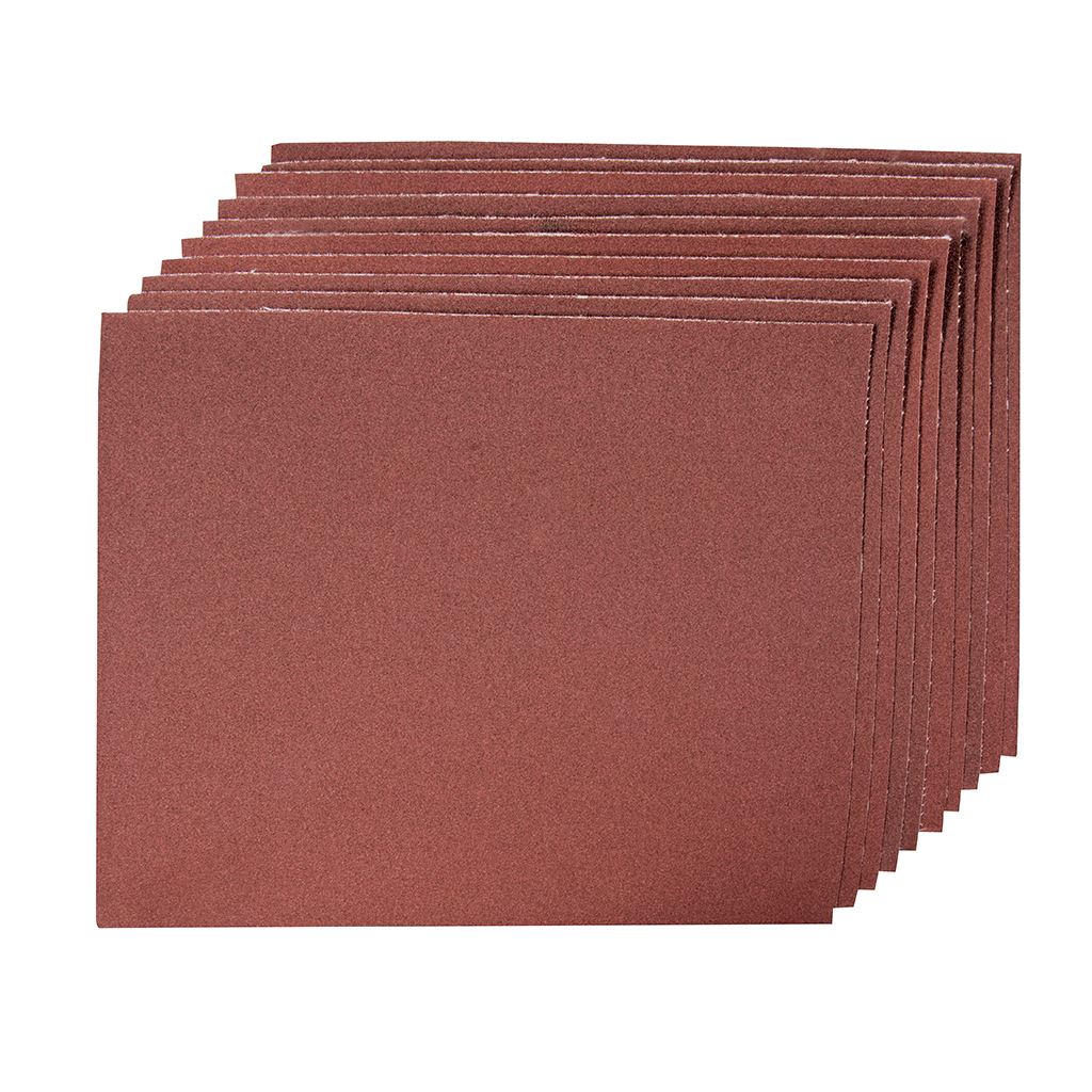 Silverline Emery Cloth Sheets 10pk - 180 Grit