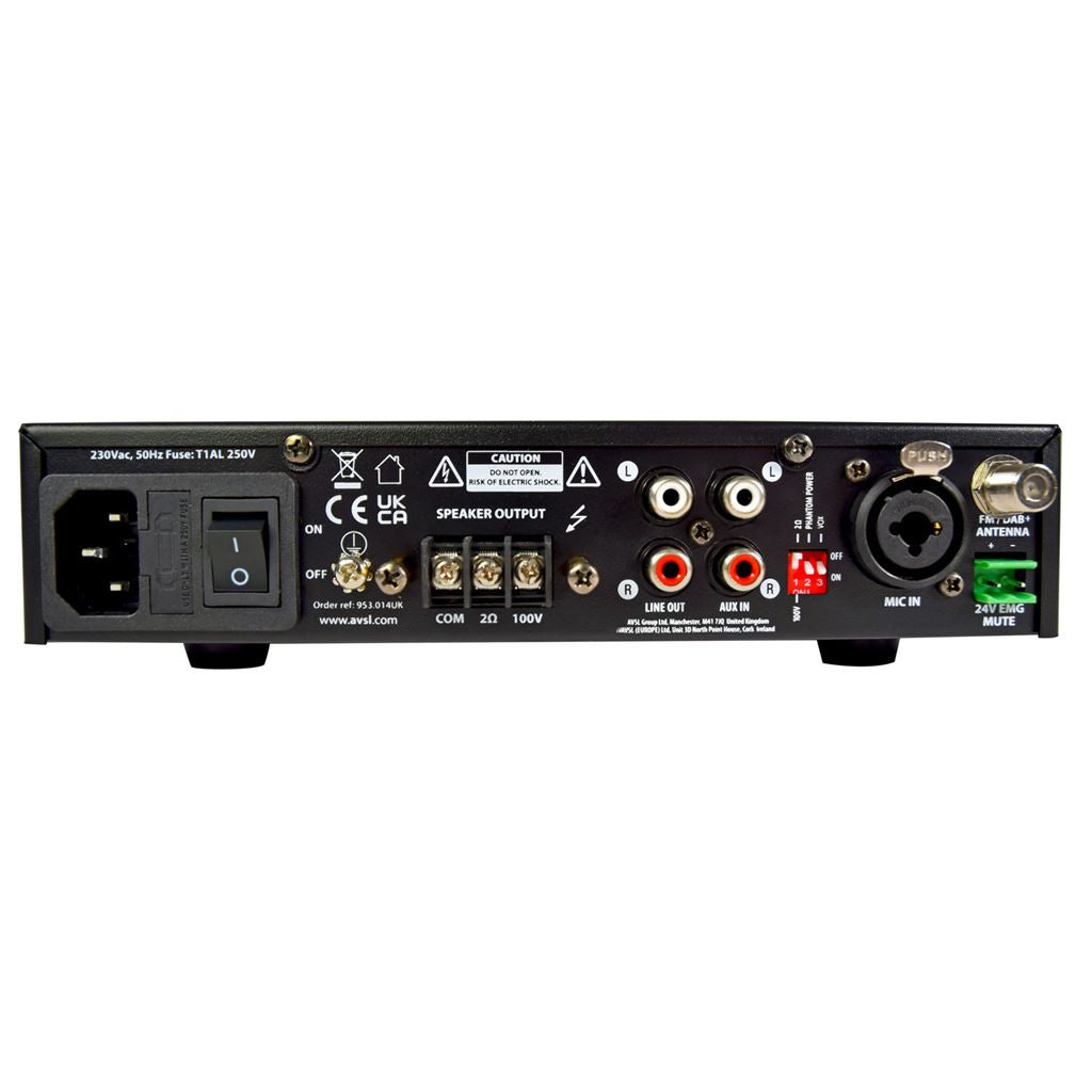 UX Series Compact 100V Mixer-Amplifiers - UX120 120W