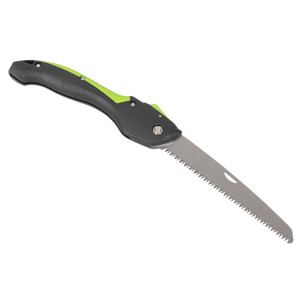 Folding Pruning Saw with Soft Grip Handle, 2 Cutting Positions & Carbon Steel Blade, 233mm