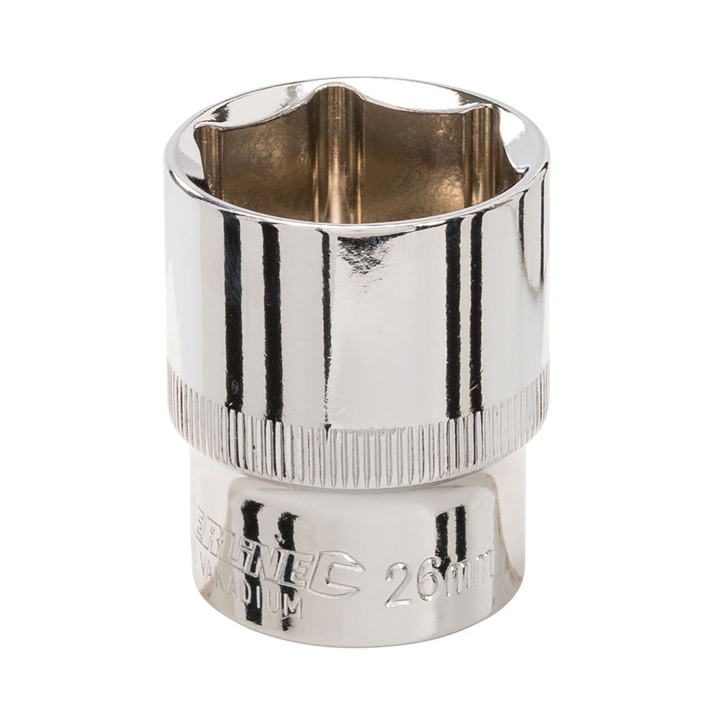 Silverline Socket 1/2" Drive 6pt Metric - 26mm