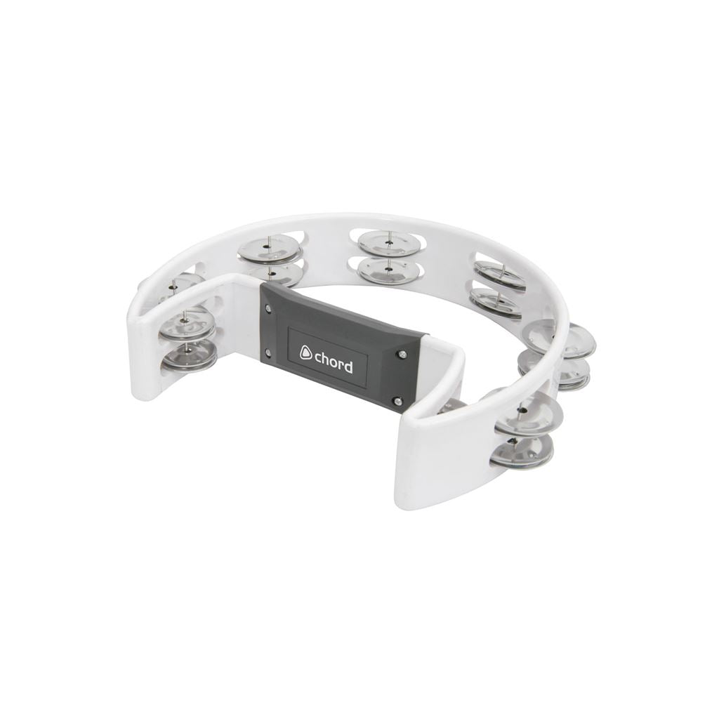 Tambourines - Single D - white - TAMB-SD-WH