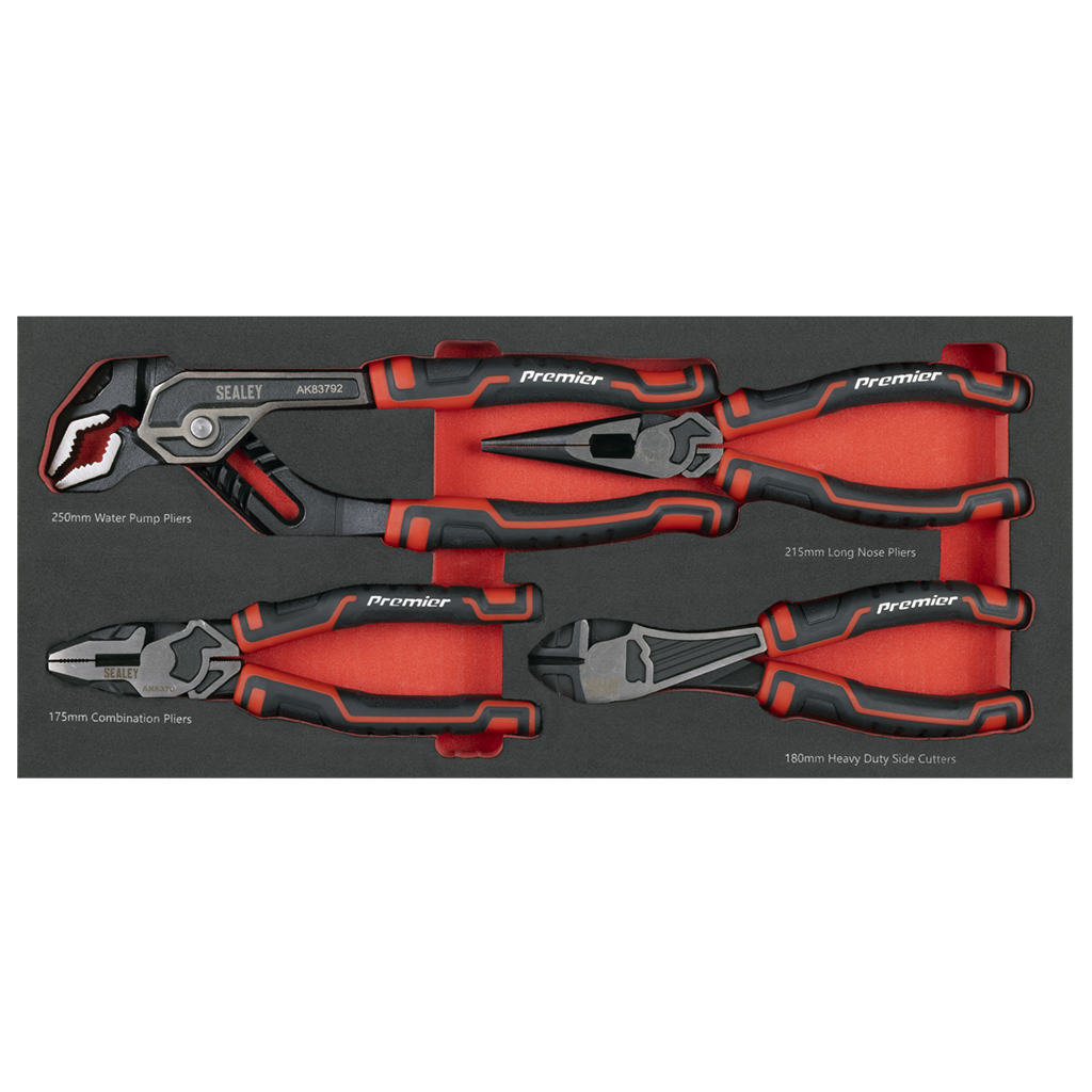 Premier Pliers Set with Tool Tray 4pc