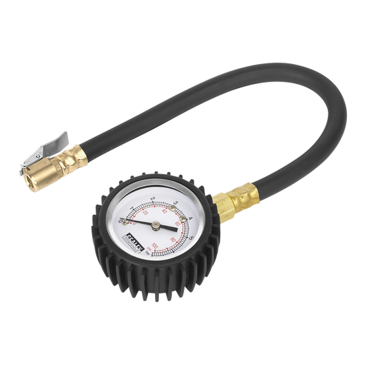 Tyre Pressure Gauge with Clip-On Chuck