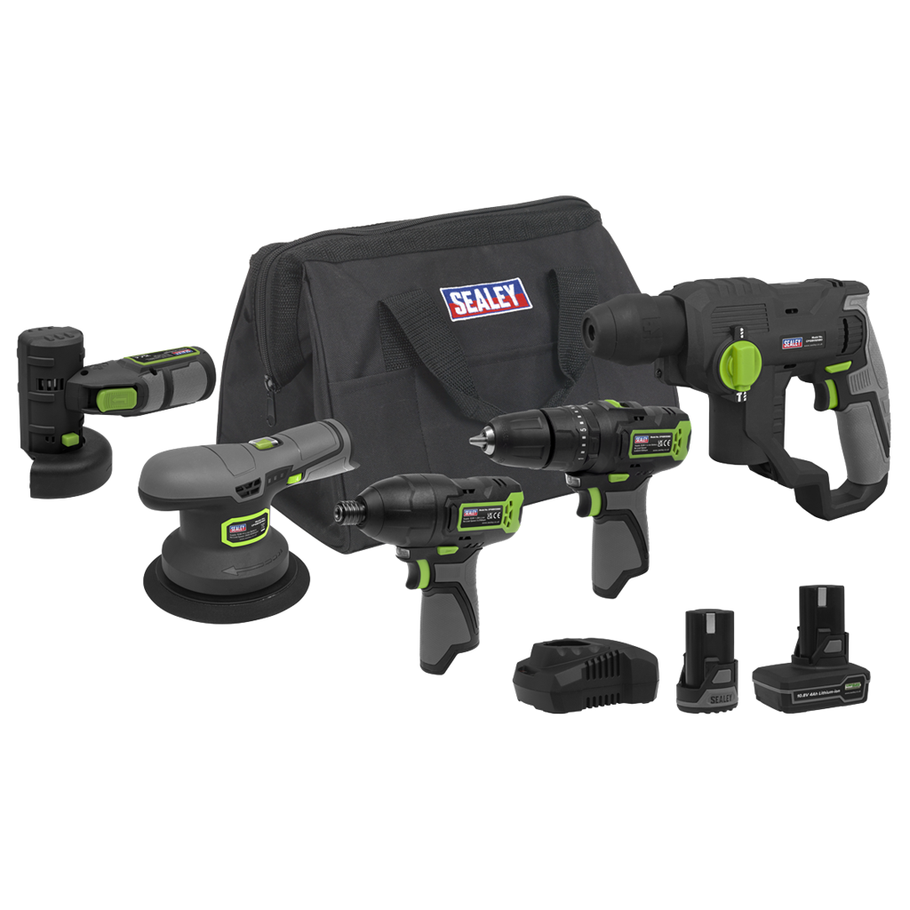 5 x SV10.8 Series Cordless Power Tool Kit 10.8V - 2 Batteries