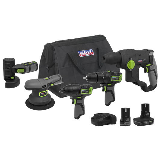 5 x SV10.8 Series Cordless Power Tool Kit 10.8V - 2 Batteries