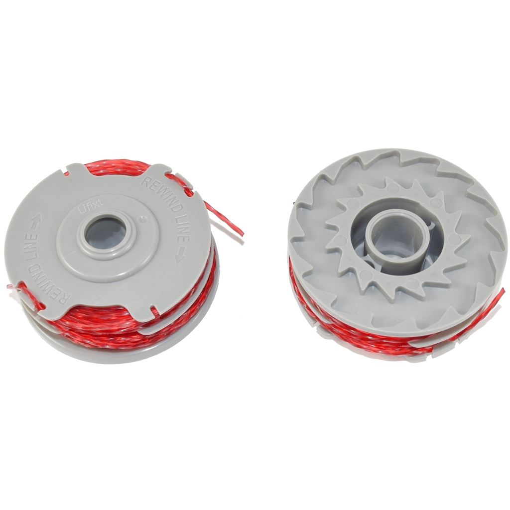 2 x Trimmer Strimmer Spool & Line Double Autofeed Compatible With Flymo FLY021 | Ufixt Replacement