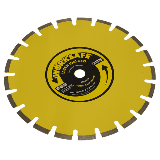 Worksafe&#174; Diamond Blade Floor Saw (Hard) 350 x 25mm