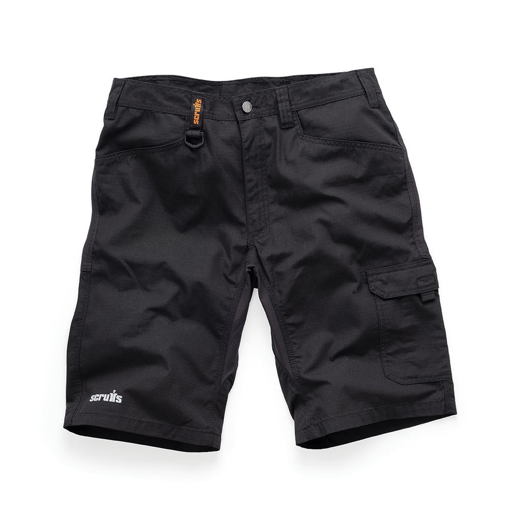 Scruffs Trade Flex Shorts Black - 40" W