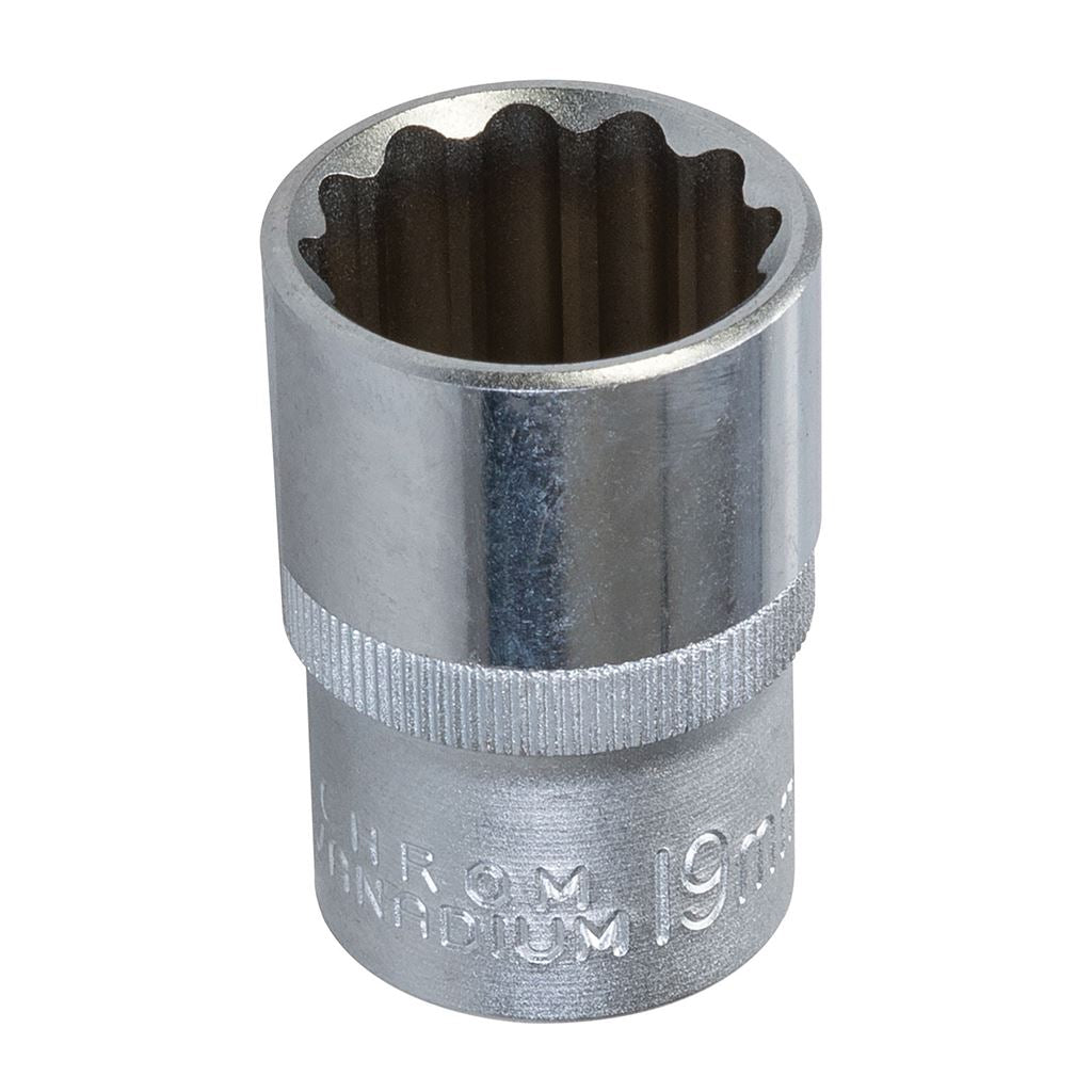 King Dick Socket SD 1/2" Metric 12pt - 19mm