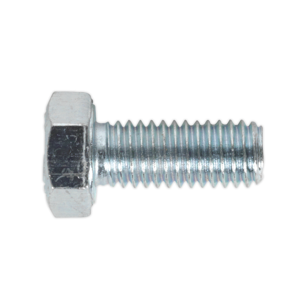 8.8 Zinc Plated HT Setscrew M5 x 12mm, DIN 933 - Pack of 50