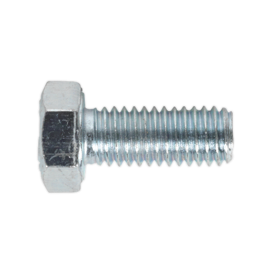 8.8 Zinc Plated HT Setscrew M5 x 12mm, DIN 933 - Pack of 50