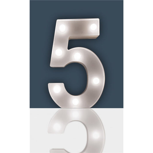 St Helens Home and Garden Battery Operated 3D LED Number Light