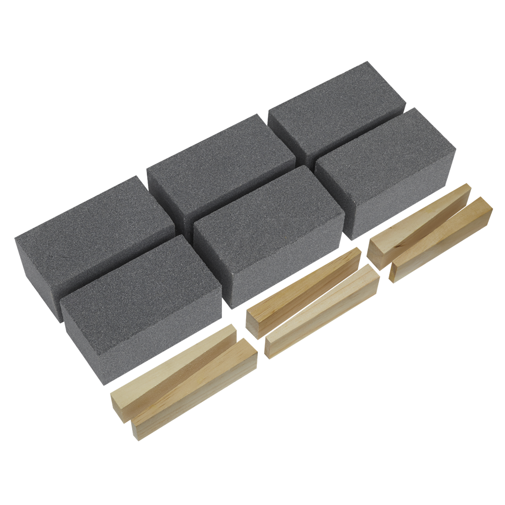 Worksafe&#174; 50 x 50 x 100mm Floor Grinding Block 60Grit - Pack of 6