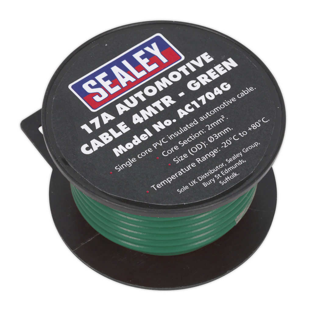 17A Thick Wall Automotive Cable 4m - Green