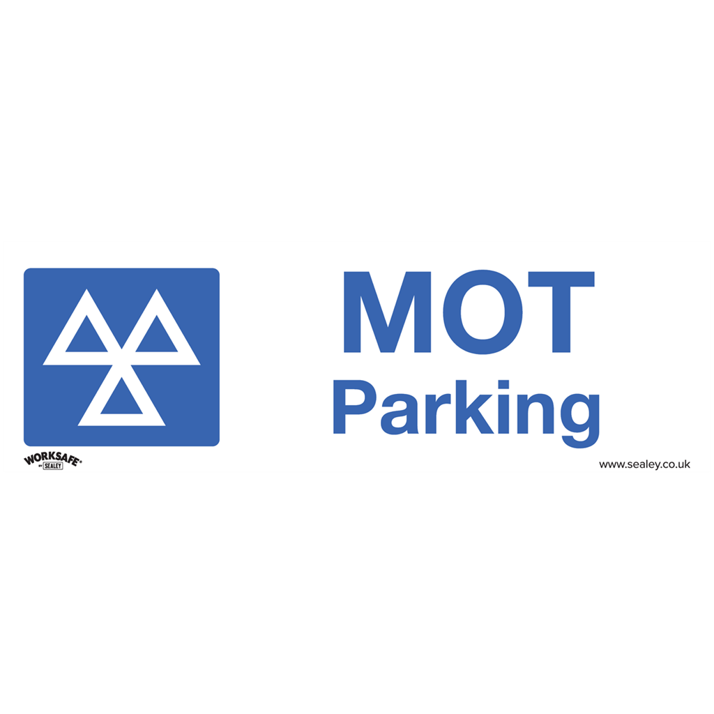 Worksafe&#174; MOT Parking Safety Sign, Rigid Plastic - Pack of 10