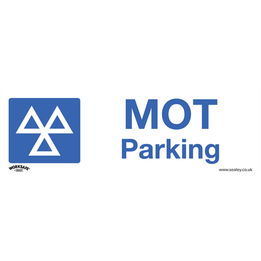 Worksafe&#174; MOT Parking Safety Sign, Rigid Plastic - Pack of 10