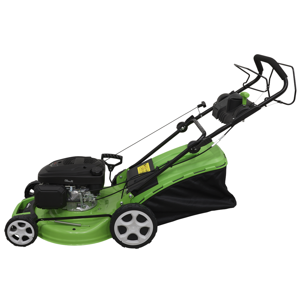 Dellonda Self-Propelled Petrol Lawnmower Grass Cutter with Height Adjustment & Grass Bag 170cc 20"/51cm 4-Stroke Engine