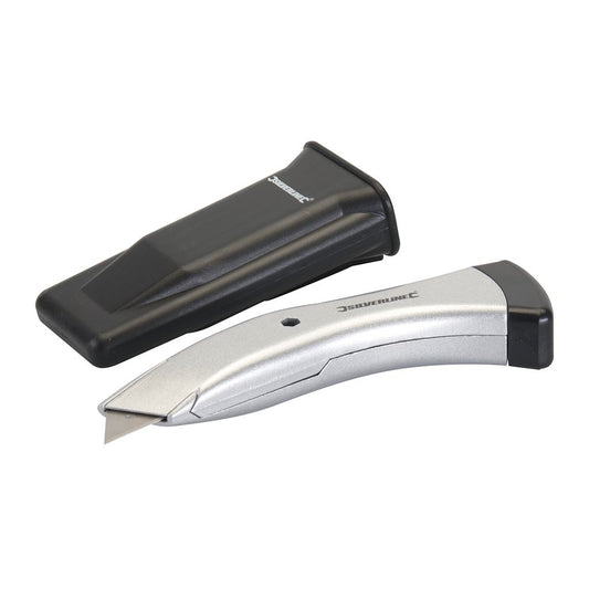 Silverline Contoured Retractable Trimming Knife - 180mm