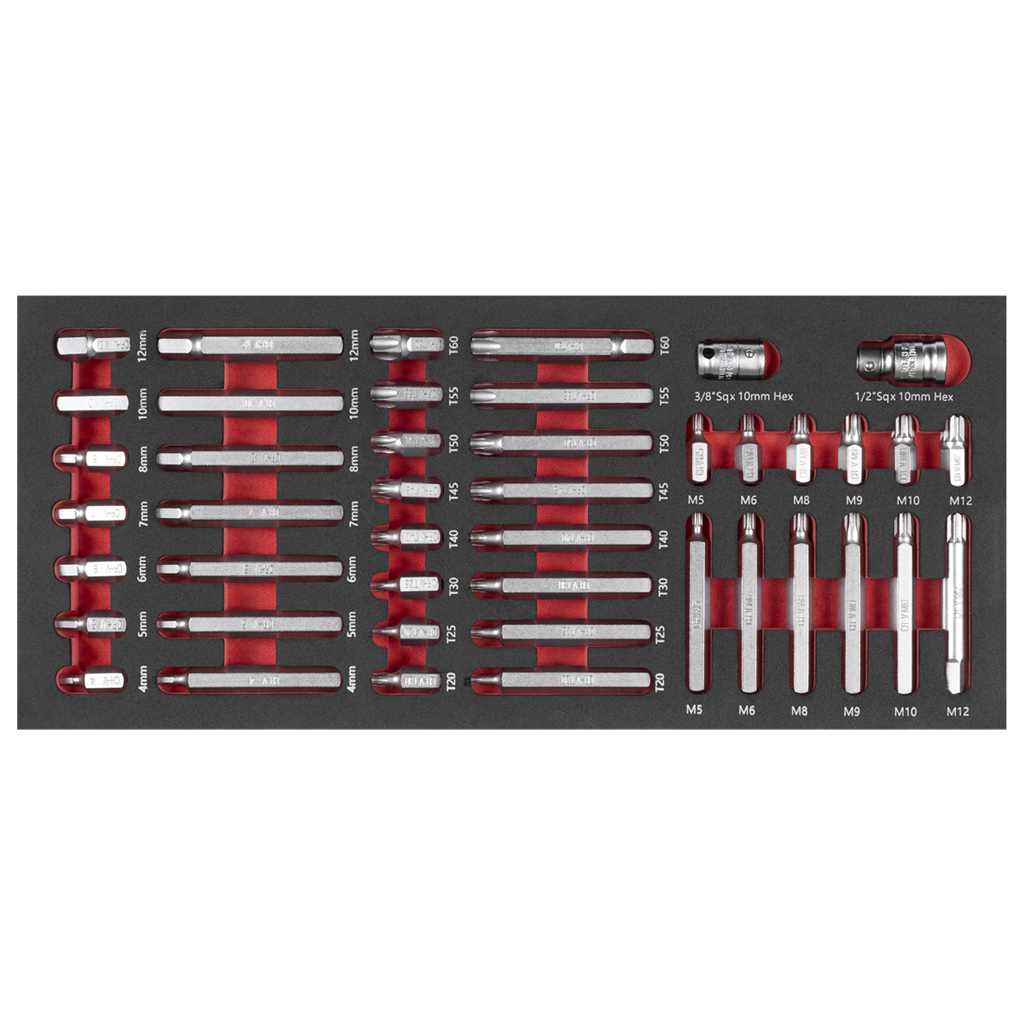 Premier TRX-Star*, Hex & Spline Bit Set with Tool Tray 44pc