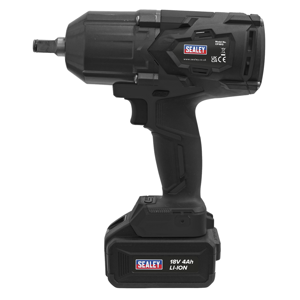 1/2"Sq Drive Cordless Impact Wrench 18V 4Ah