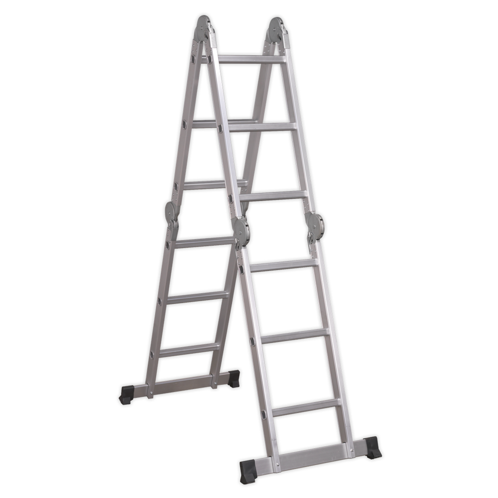 Folding Platform Ladder 4-Way Aluminium - BS EN 131