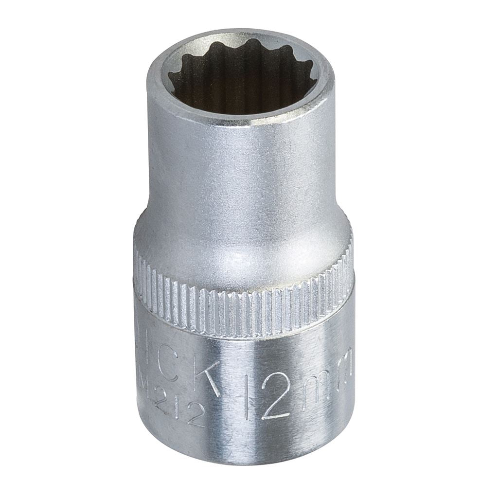 King Dick Socket SD 1/2" Metric 12pt - 12mm