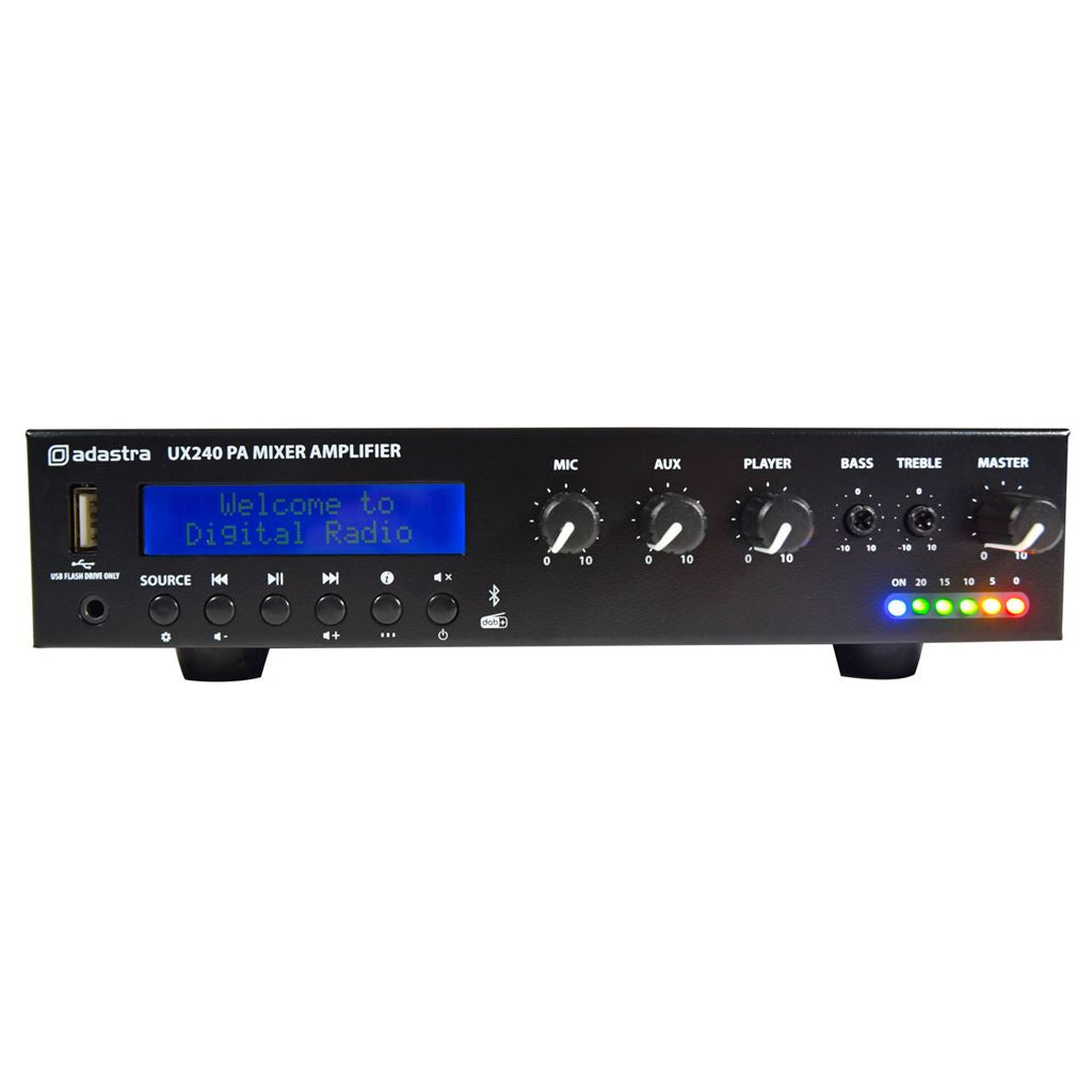 UX Series Compact 100V Mixer-Amplifiers - UX240 240W