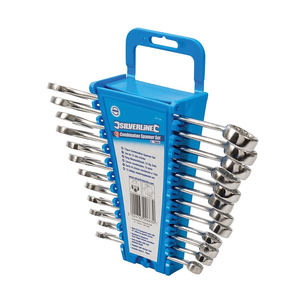 Silverline Combination Spanner Set 12pce - 8 - 19mm