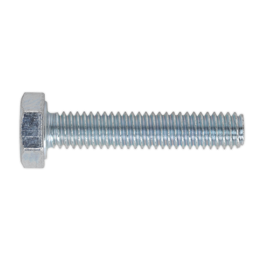 8.8 Zinc Plated HT Setscrew M4 x 20mm, DIN 933 - Pack of 50