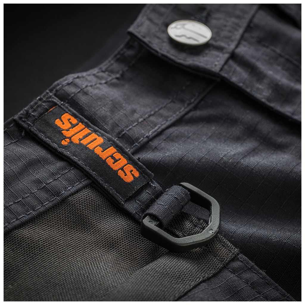 Scruffs Trade Flex Shorts Black - 40" W