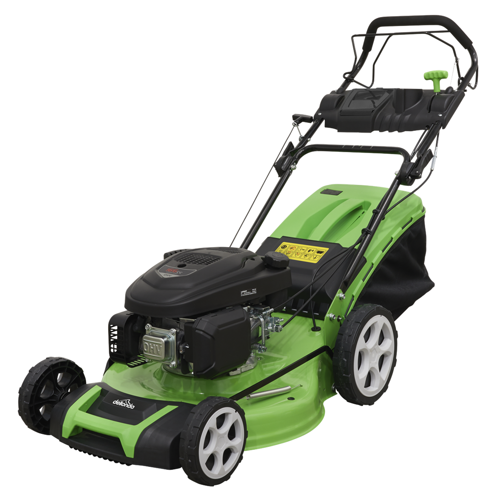 Dellonda Self-Propelled Petrol Lawnmower Grass Cutter with Height Adjustment & Grass Bag 170cc 20"/51cm 4-Stroke Engine