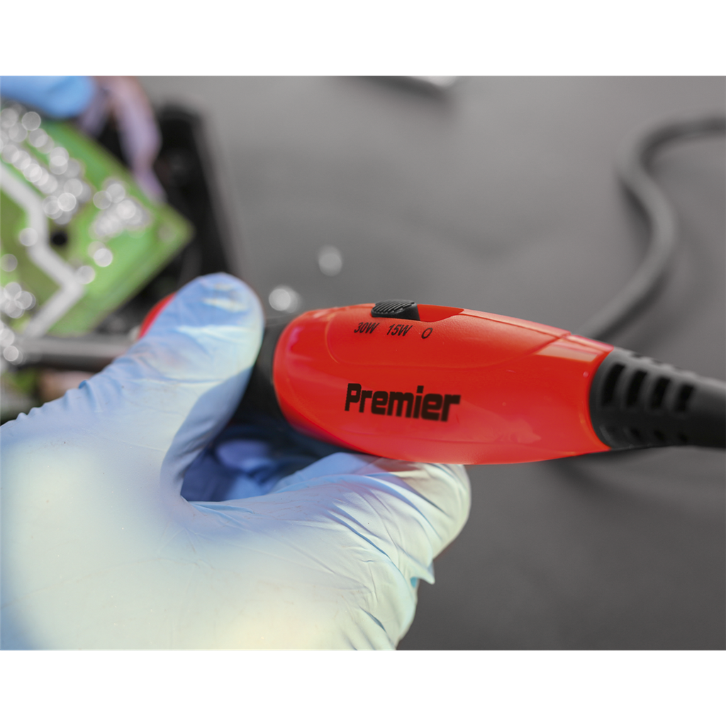 Premier Dual Wattage Professional Soldering Iron with Long-Life Tip 15/30W/230V