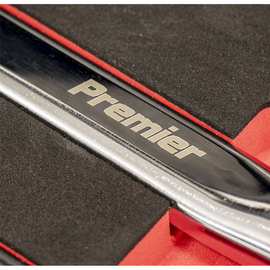 Premier Ratchet, Torque Wrench, Breaker Bar & Socket Adaptor Set with Tool Tray 3/8"Sq & 1/2"Sq Drive 12pc