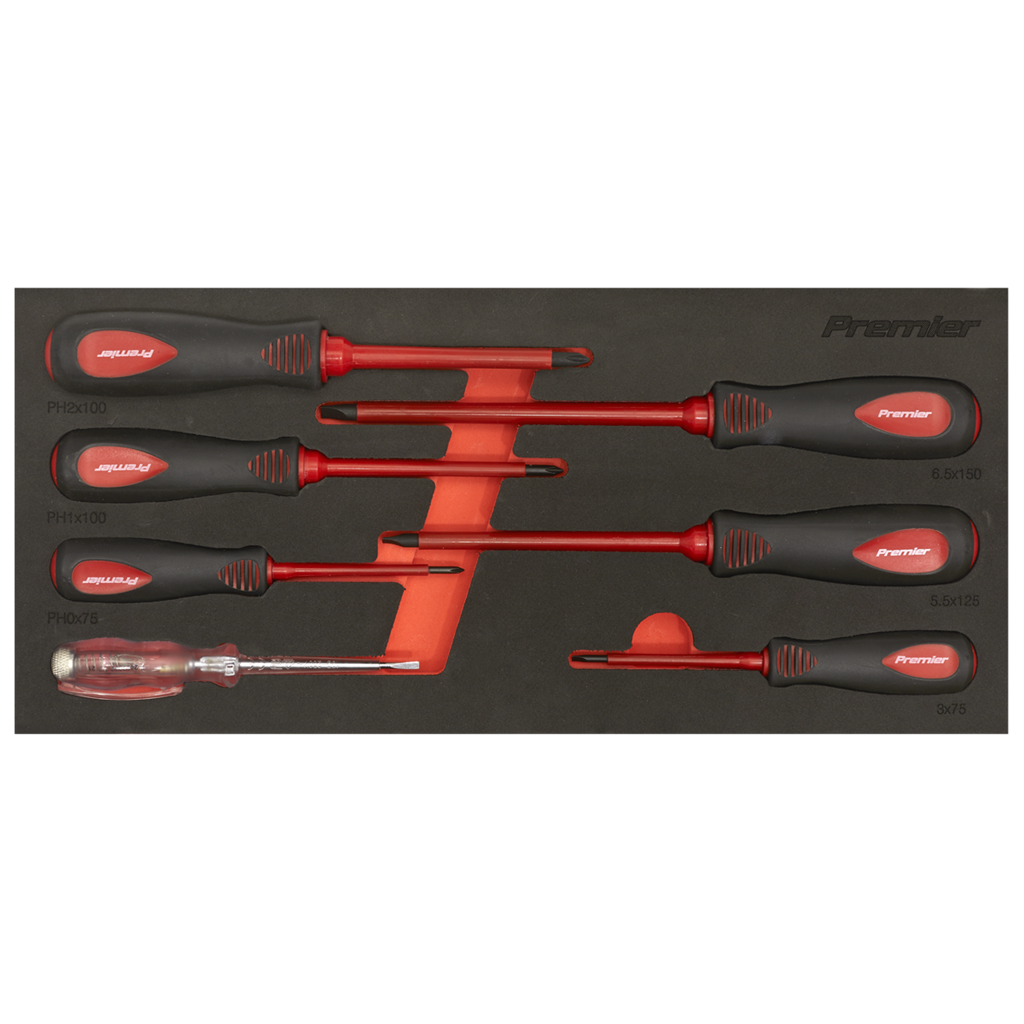 Premier Insulated Screwdriver Set 7pc - VDE Approved