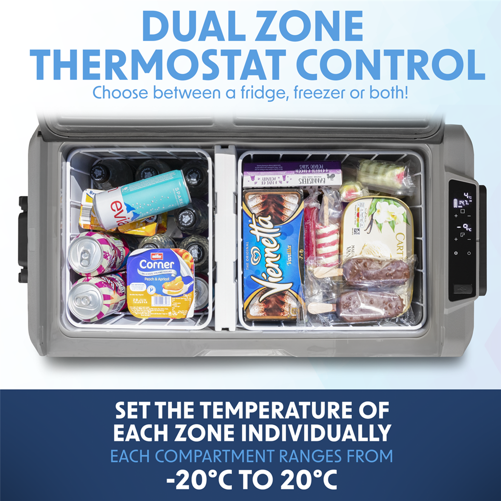 Dellonda Portable Fridge Freezer/Cool Box with LED Display 50L