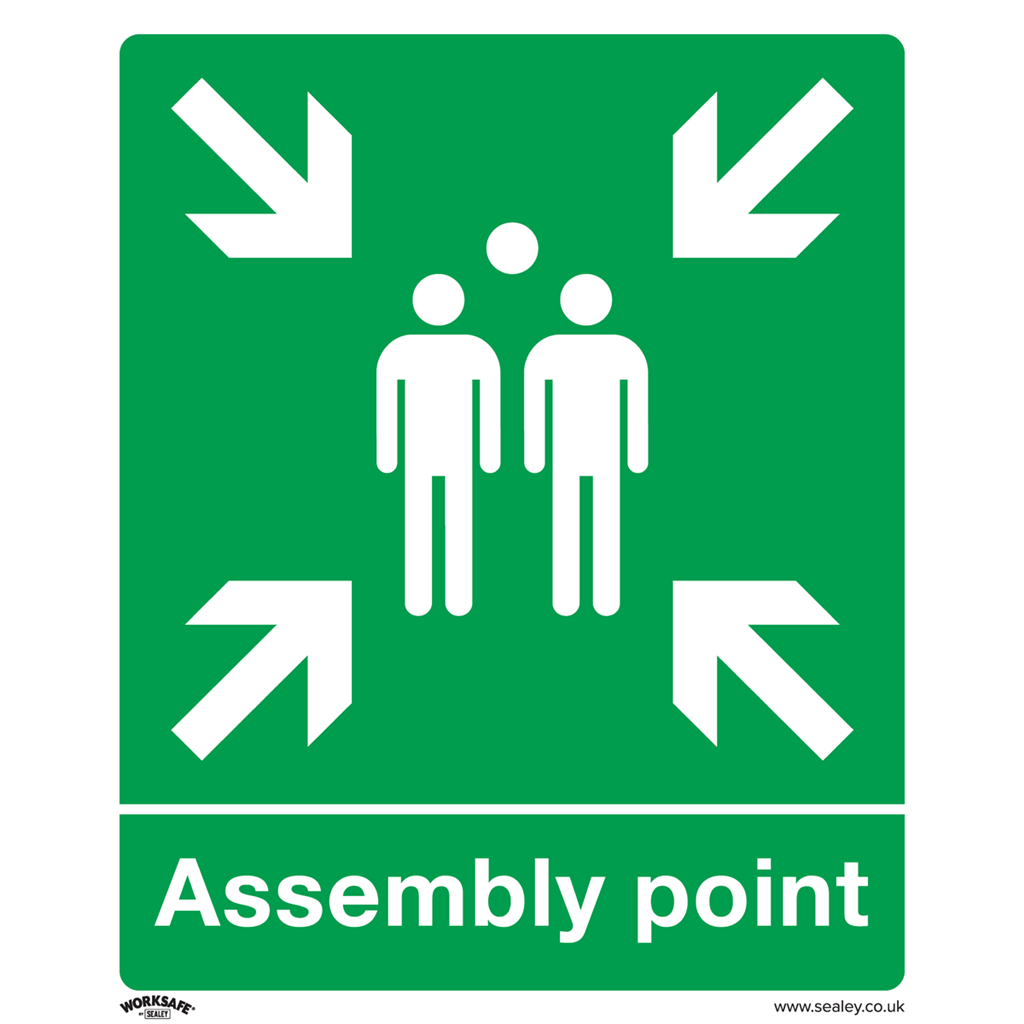 Worksafe&#174; Assembly Point Safety Sign - Rigid Plastic