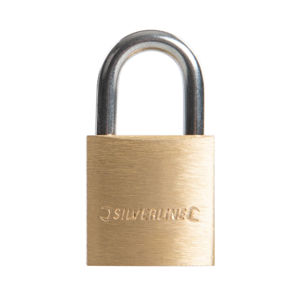 Silverline Brass Padlock - 20mm