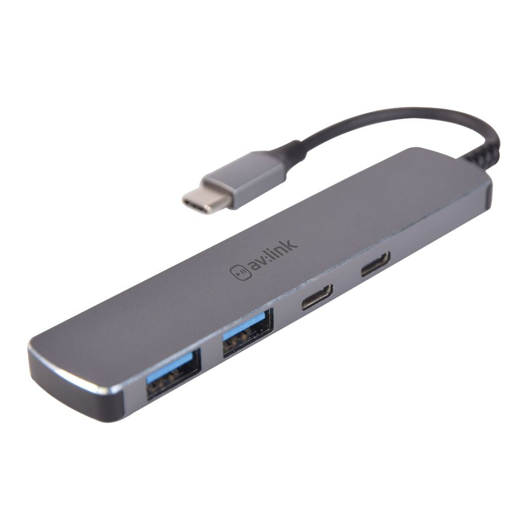 4 Port Ultra-Slim USB3.2 Type-C Hub - 4-Port