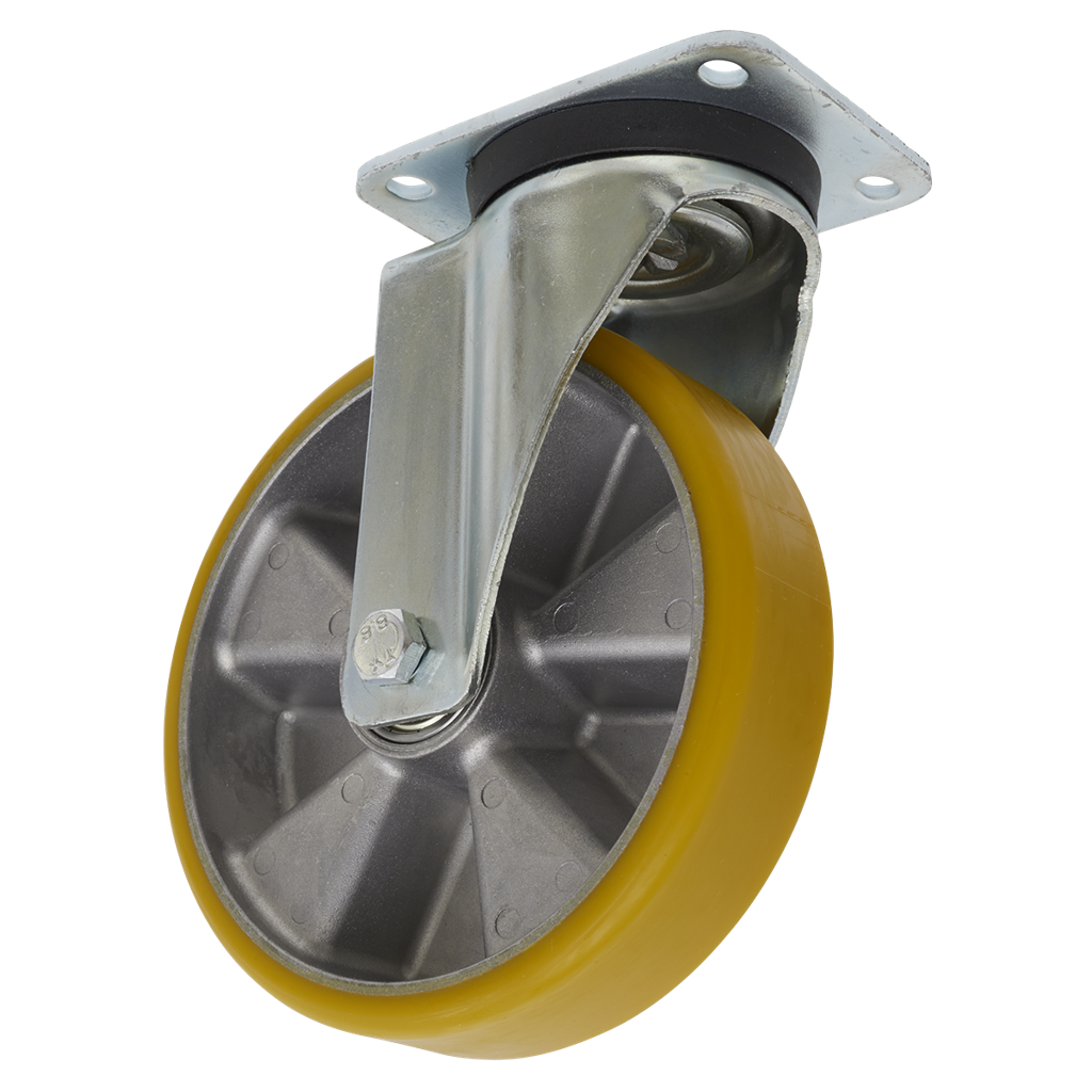 200mm Castor Wheel with Swivel Plate