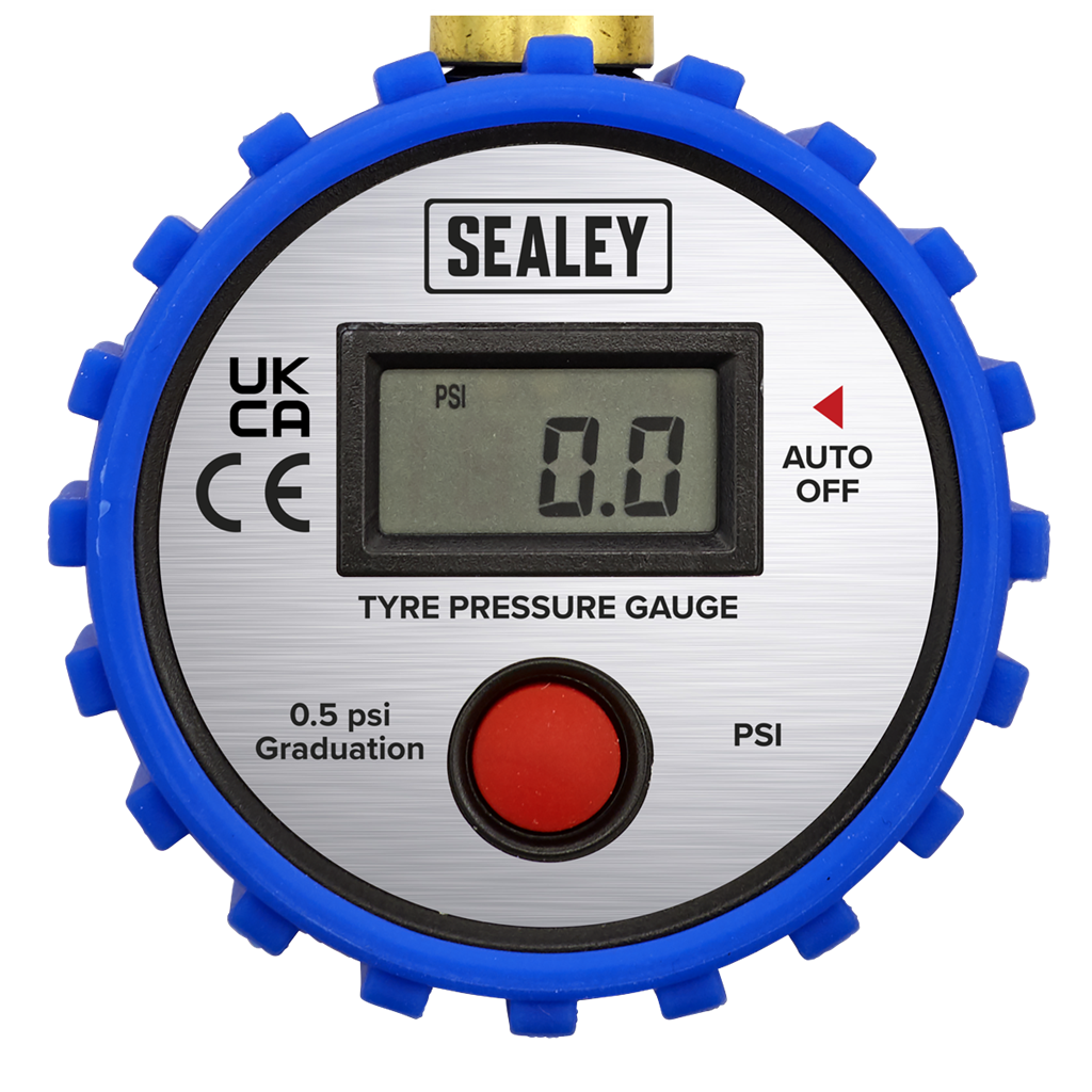 Tyre Pressure Gauge Digital with Leader Hose & Quick Release