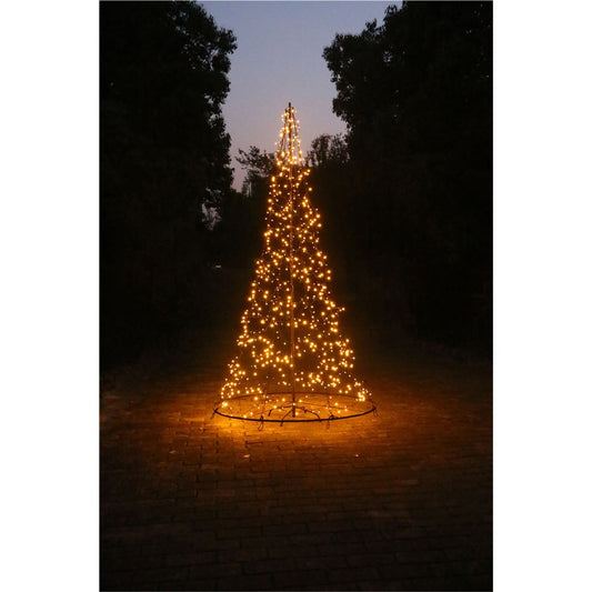 Xmas Haus Pre Lit Twinkling Christmas Tree with Copper Gold LEDs,