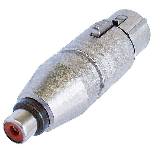 Neutrik NA2FPMF 3 Pin XLR Female to Phono Socket Adaptor