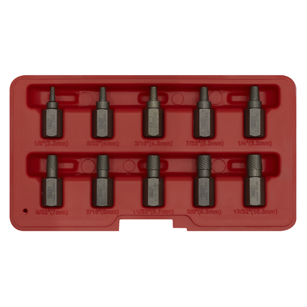Multi-Spline Screw Extractor Set 10pc
