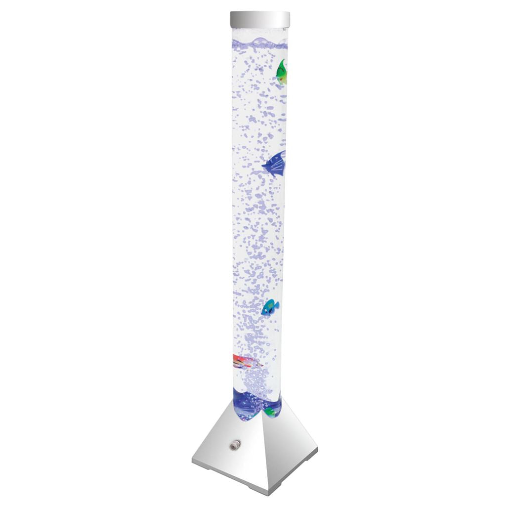 Cheetah 1m LED Colour Changing Bubble Column With Artificial Fish