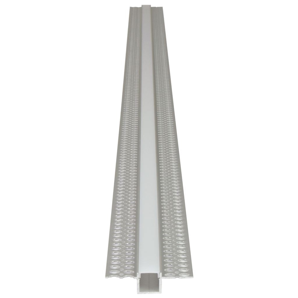 Aluminium LED Tape Profile Flush Mounted Plaster-in - 1m