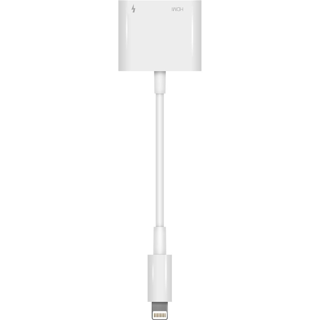 Electrovision Lightning Plug to HDMI Socket and 20W Fast Charging Lightning Socket Digital AV Adaptor with Pass Through Power