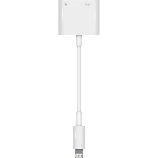 Electrovision Lightning Plug to HDMI Socket and 20W Fast Charging Lightning Socket Digital AV Adaptor with Pass Through Power